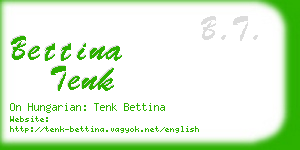 bettina tenk business card